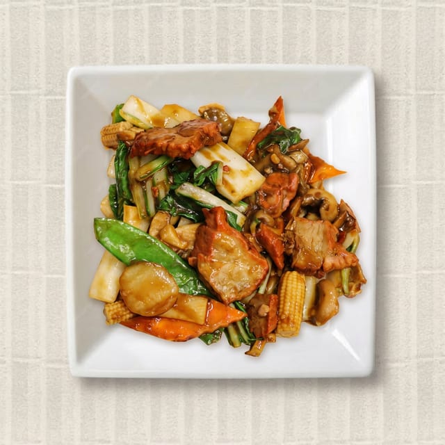 Roast Pork with Mushroom.