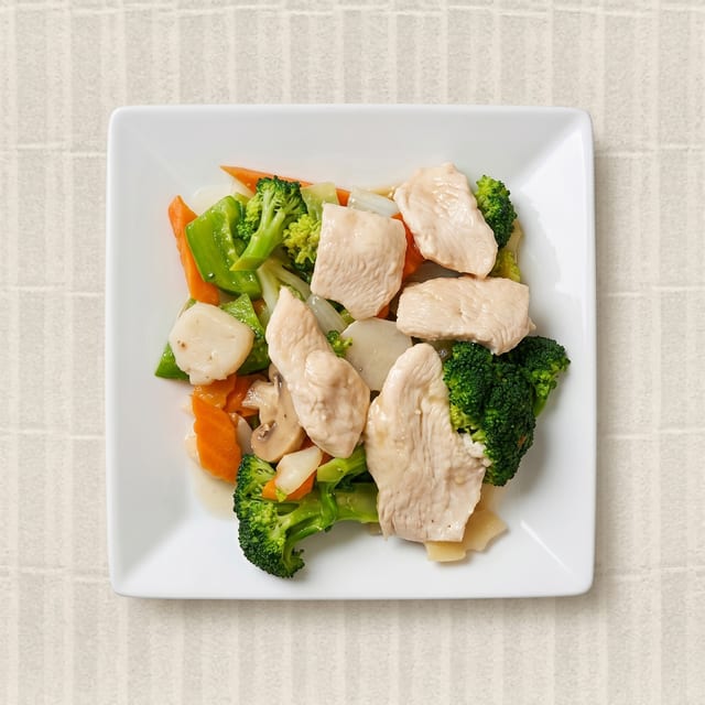 Steamed Chicken Mixed Vegetables.