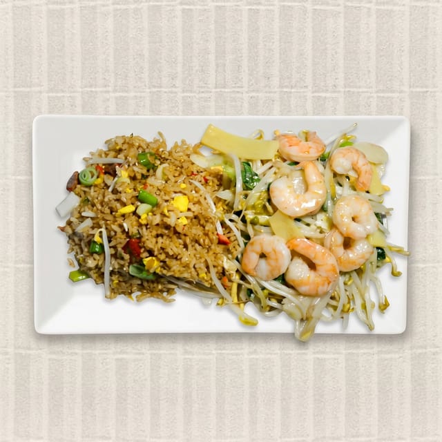 6. Shrimp Chow Mein Platter.