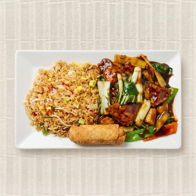 10. Beef with Chinese Vegetables Platter.