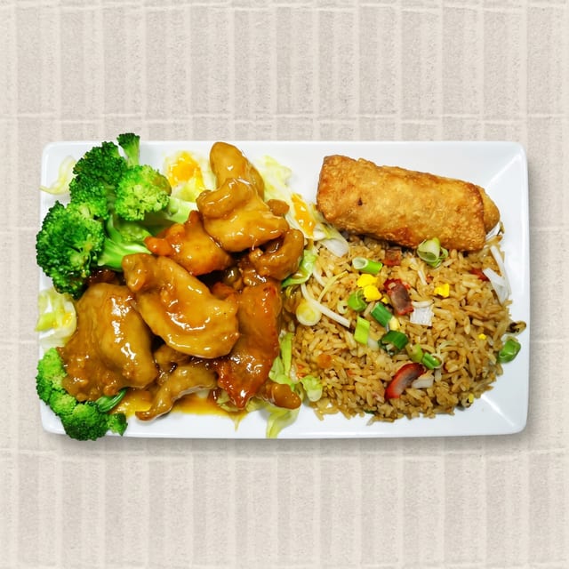 44. Orange Chicken Platter.