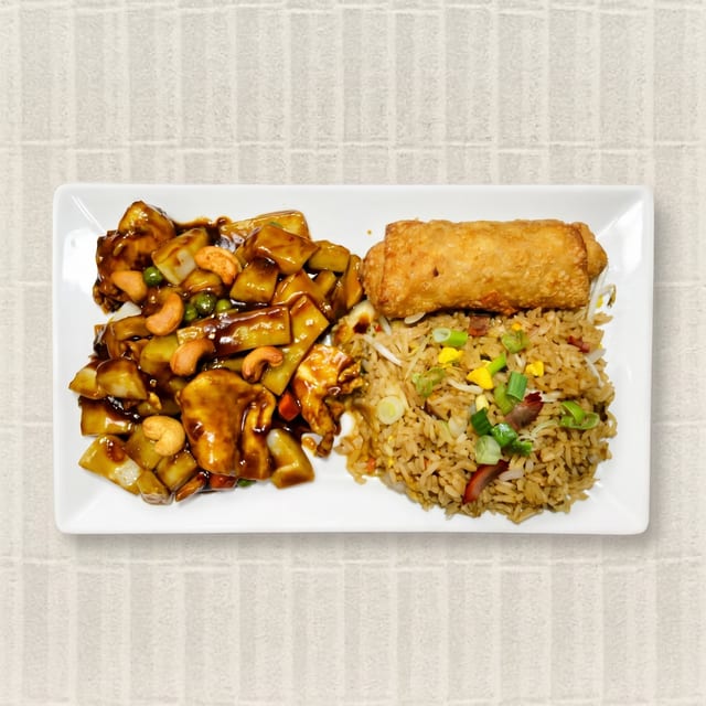 32. Cashew Chicken Platter.