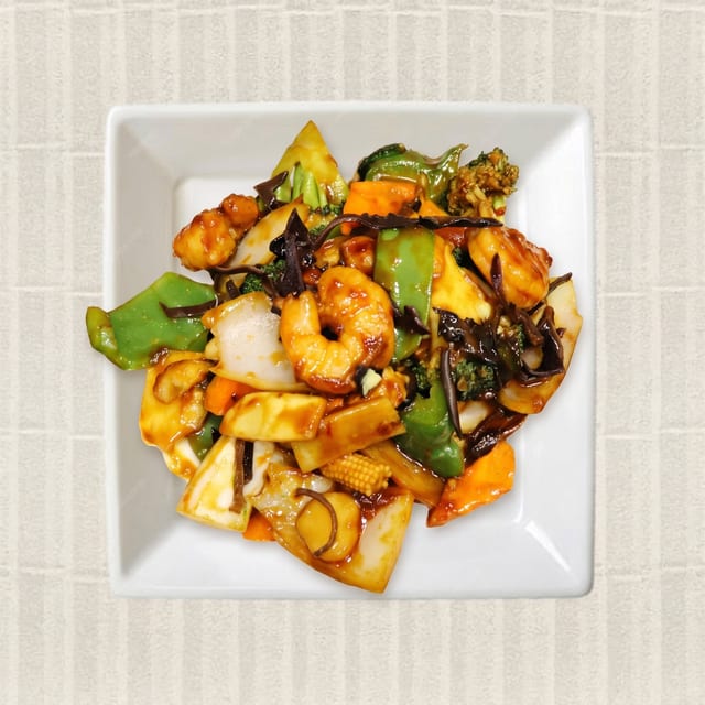 Szechuan Shrimp.