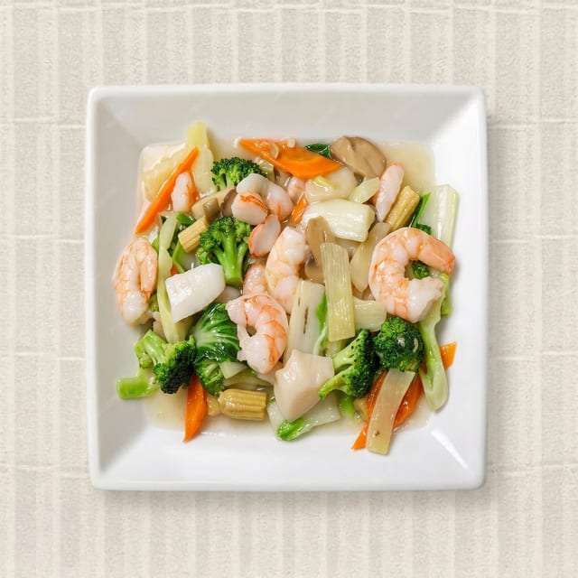 Shrimp with Broccoli.
