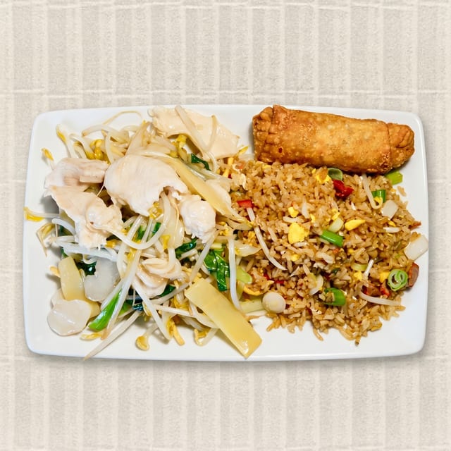 2. Chicken Chow Mein Platter.