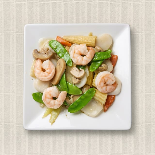 Shrimp with Snow Pea Pods.